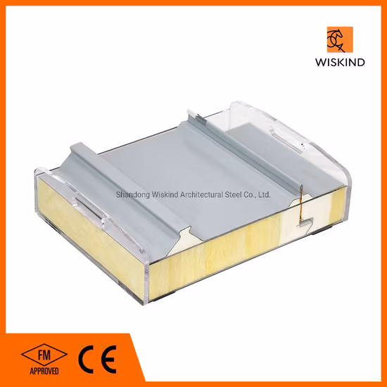 2022 Building Material High Density Rockwool Sandwich Panel for Roof and Wall Cladding System