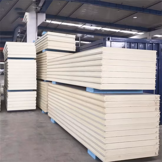 Heat Insulated Fireproof EPS/PU/PIR/PUR/Puf/Polyurethane/Rockwool/Glasswool Cold Storage Clean Room Sandwich Panel for Wall/Roof/Ceiling